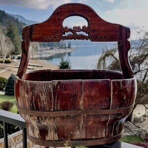 Very Old Well Water Bucket Ornate Carvings Interior Design Read